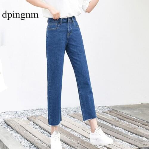 Basic Denim Jeans Classic 4 Season Women High Waist Jeans Vintage Mom Style Pencil Jeans High Quality Cowboy Denim Pants