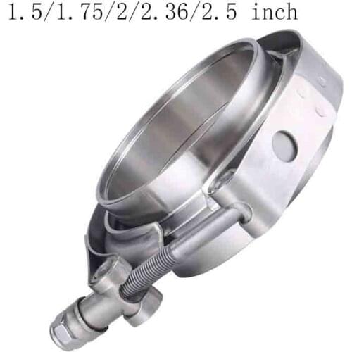 1.5/1.75/2/2.36/2.5 inch Male/Female V-Band Clamp Flange Kit V-band Turbo Exhaust Pipes Car Accessories