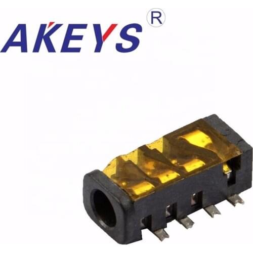 10PCS PJ-393b 3.5 Earphone Jack 8pin Paster 2 Fixed Pin Diameter 3.5mm Outlet Jack For Micro Usb Socket With Switch