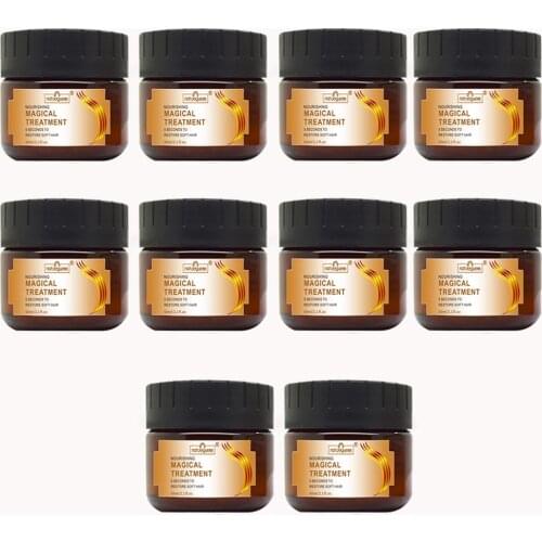 10PCS Magical Nourishing Hair Mask 5 seconds Repair damage restore soft hair 60ml Keratin & Scalp Treatment Hair Condition