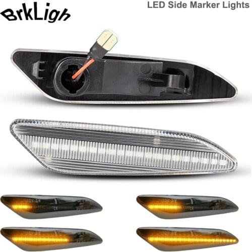 2Pcs Dynamic LED Turn Signal Lamp Side Marker Light For Alfa Romeo 147 156 Sportwagon For Fiat Tipo Lancia Ypsilon Delta III