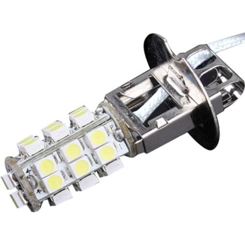 2 Pcs/Set 12V Car Fog Head Light H3 26 3W SMD LED Cold White Lamp Bulb F-Best