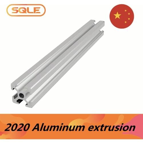 2020 Aluminum Profile 6.2mm T Slot 2020 Aluminium Extrusion Anodized 100 - 600mm CNC 3D Printer Parts