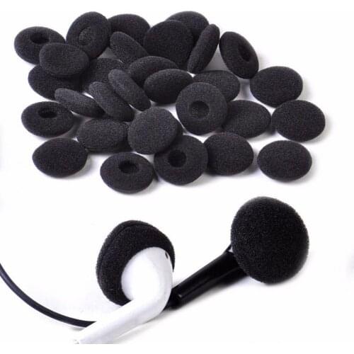 30Pcs Earphone Pads Cushion Anti-slip Flexible Sponge Soft Durable Earpad for Headphone
