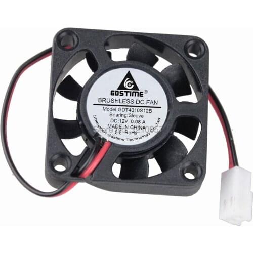 30 Pieces lot 40mm 40x10mm 4CM 4010s DC 12V 2Pin-2510 Connector Mini Brushless Cooler Cooling Fan