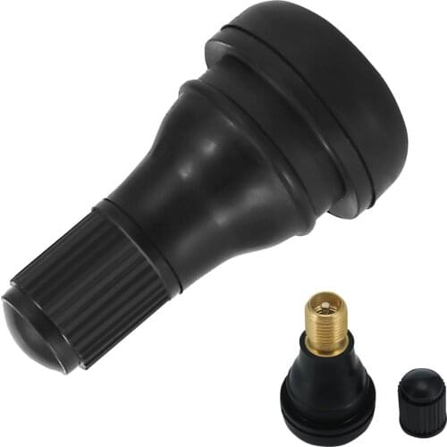 5/10pcs Auto TR412 Tire Valve Stems Short Black Rubber Tyre Tubeless Snap-in Vavle Wheels ATV Tires Parts