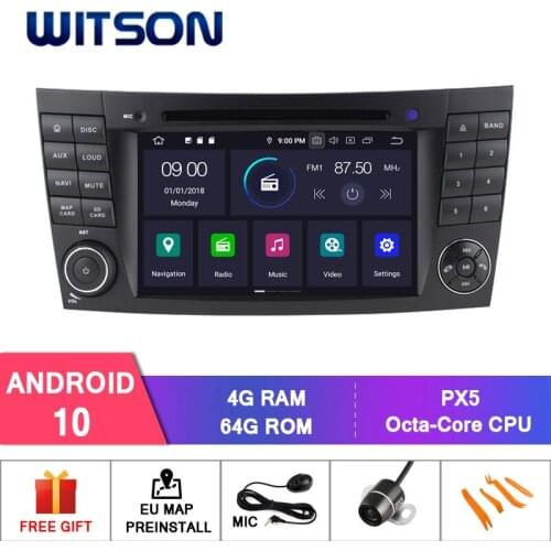 WITSON PX5 Android 10.0 CAR DVD PLAYER FOR MERCEDES-BENZ E CLASS W211 Octa- core 4G RAM 64GB car audio stereo dvd navigation GPS
