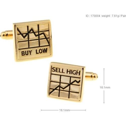 C-MAN Luxury shirt Buy low sell high cufflink for mens Brand cuff buttons cuff links High Quality Gold abotoaduras Jewelry