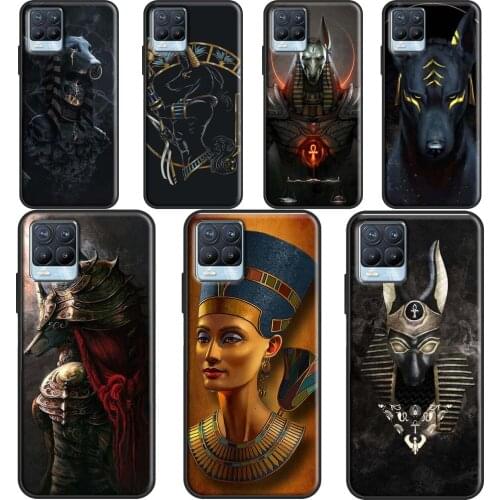 Egypt Nefertiti Anubis Ankh Phone Cover For OPPO Realme Q3 6 7 8 Pro C3 C11 C21 GT Neo OnePlus 9 Pro 8 Pro 8T 9R Case