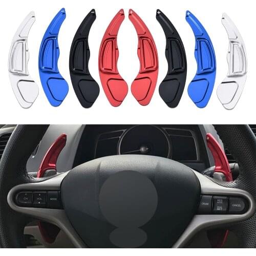 Paddle Shift For Honda Civic FN2 FD2 FG2 FD6 2008-2012 Honda Jazz Fit MK3 GE INSIGHT ZE2 2013 Car Steering Wheel Shifter Sticker
