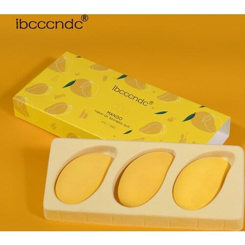 Makeup egg set Mango powder puff Fruit puff Foreign trade beauty egg set box Makeup egg set
