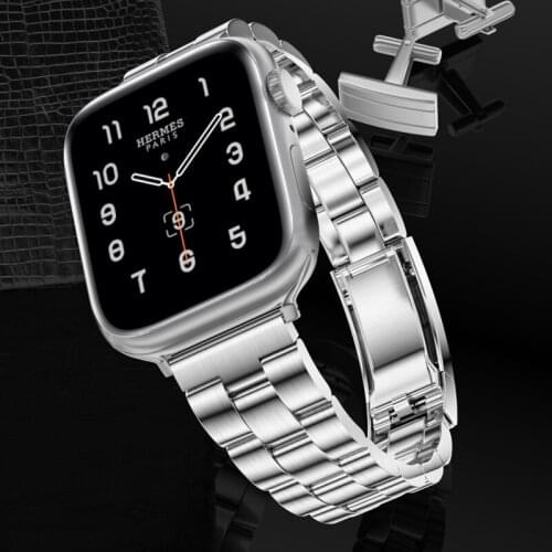 Metal Band For Apple Watch Band 44mm 40mm For iwatch 5 6 SE Stainless Steel Bracelet For Apple Watch 3 Band 38mm 42mm Strap