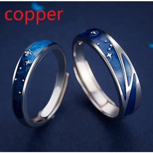 New Fashion Designer Matching Ring Couple Matching Womens Mens Wedding Engagement Gift Unique Exquisite Jewelry Matching Ring
