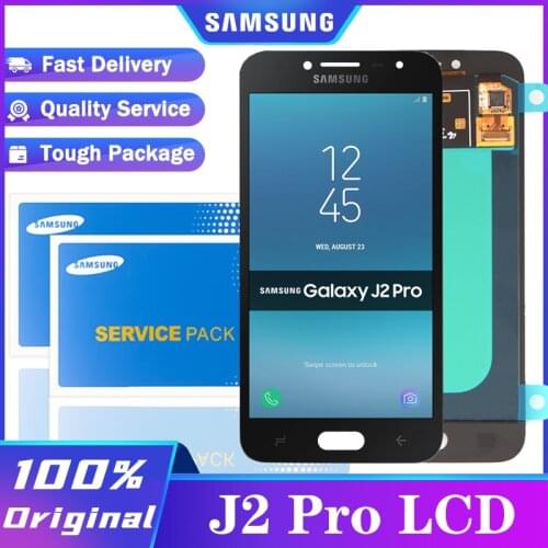 Original Super Amoled for Samsung Galaxy J2 pro 2018 J250 J250F LCD Display touch screen digitizer assembly Repair Parts