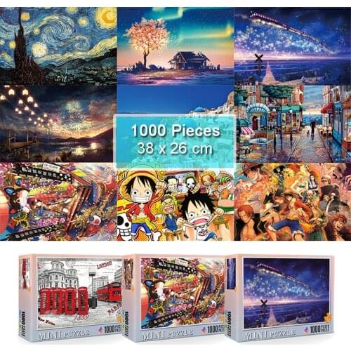 Jigsaw Puzzle 1000 Pieces Puzzles For Adults Kids Family Games Educational Toys Mini Puzzle toy for Childrens Gift Home Game