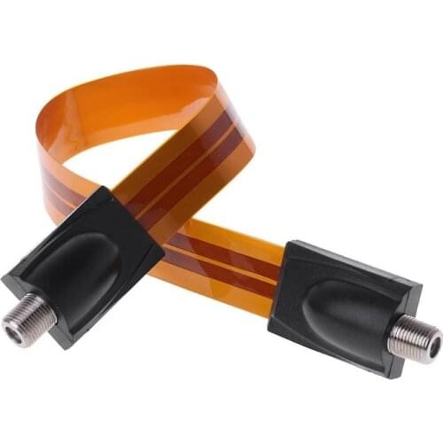 Flat Fcoaxlal Cabl E Female F Commector Pass Home/ Car WINDOW DOOR Satelllte Antenna TV 175mm