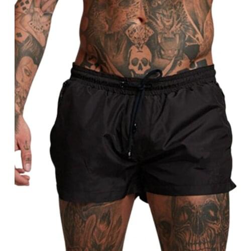 Gym shorts men with Zip Pockets Skin-friendly Mens Swimsuit Sexy shorts for Sport men shorts thin 2021 new summer fashion xxxl