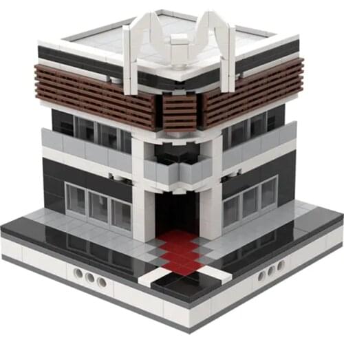 Shopping Mall Modular City Modern Buildings Model Building Kit Block Bricks Accessory Puzzle Toys For Adult Children Kid Boys