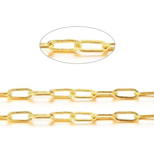 Paperclip Cable Chain Link Jewelry Making Chain for DIY Necklace Bracelets