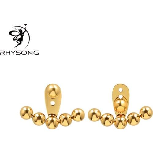 RHYSONG 316L Stainless Steel Adjustable Stud Earrings For Women Boucle Oreille Femme Gold Oorbellen Cute Küpe Jewelry Pendiente