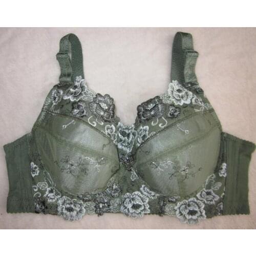 Women Push Up Lace Plus Size B C D E F G H Cup Bra Sexy Brassiere Underwear Bust 34 36 38 40 42 44 46 48 large cup bras