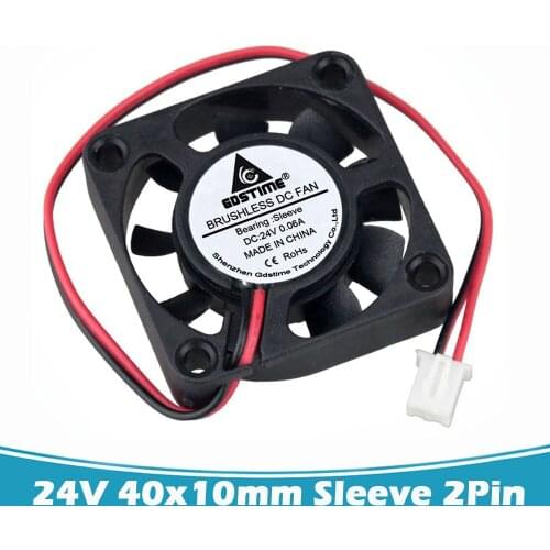 1pcs Gdstime DC 2Pin 24V 4cm 4010S 40mm x 10mm Computer Brushless Cooler Cooling Fan