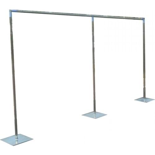 10FTX20FT Stainless Steel Wedding Backdrop Stand With Expandable Rods Adjustable Backdrop Frames For Wedding Event Party Decor