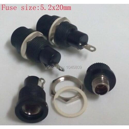 10 Pcs Per Lot Fuse Holder For 5x20mm Fuse R3-12 10A 250V Mark UL/CSA Fuse Holder