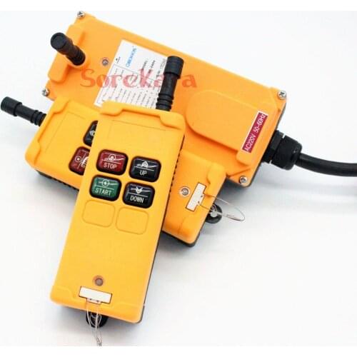 ALL VOLTAGES 1 Speed 4 Channels 2 Transmitters Hoist Crane Truck Radio Remote System Controller