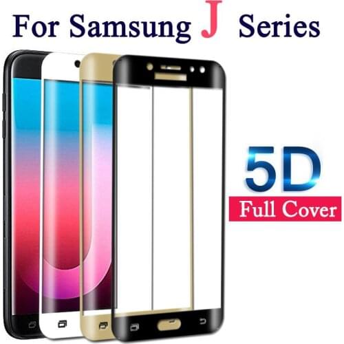 2pcs 5d j7 prime screen protector tempered glass for samsung j7 pro j3 j5 protective 9 h glas protect film full cover protection