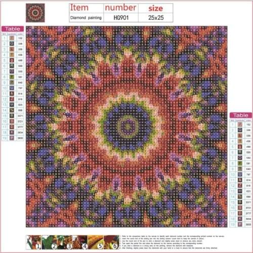 4 Pack Fantasy Flower 5D DIY Diamond Painting Full Drill Rhinestone Embroidery X4YD