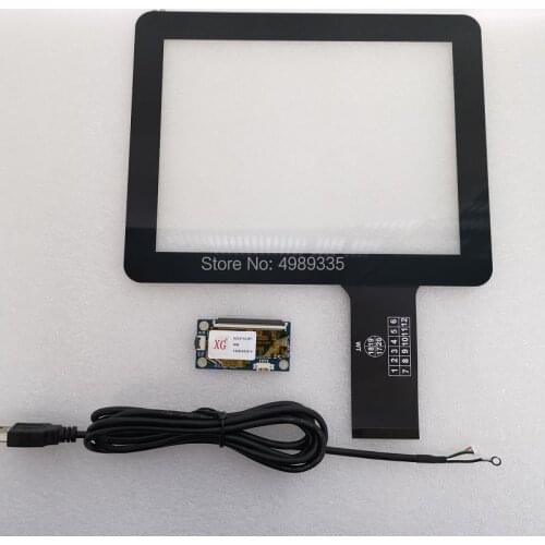 8-inch touch screen industrial screen capacitive 10 points USB interface Support linux window7 8 10 and Android system plug and play