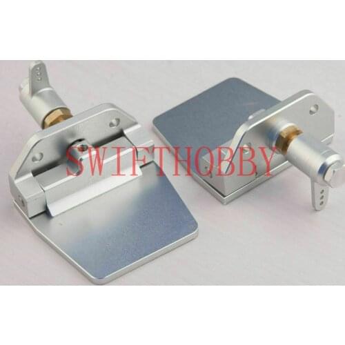 50mm X 50mm 1Pair Aluminum Remote Control Trim Tab Silver New for RC Boat