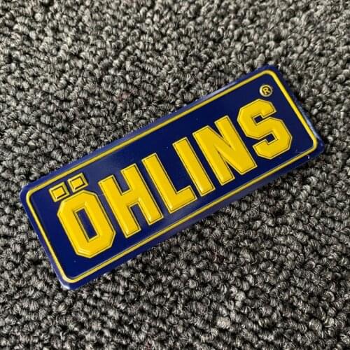 10pcs Motorcycle Shock absorber Aluminium Sticker Cool Personality For ohlins decoration Decals