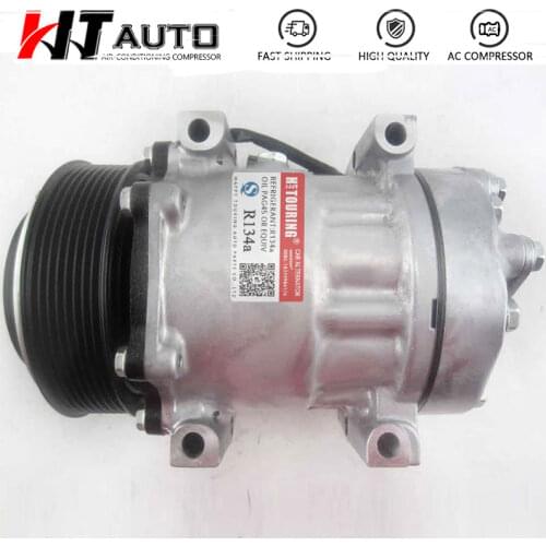 Sanden SD7H15 Car Air A/C AC Compressor for Mack Volvo Trucks 21462260 1101053 214622601 54581 4581 4103 4110 8PK