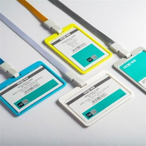 Card Id Case with Lanyards Staff Identification Badges Holder Company Supplies (standard Size)