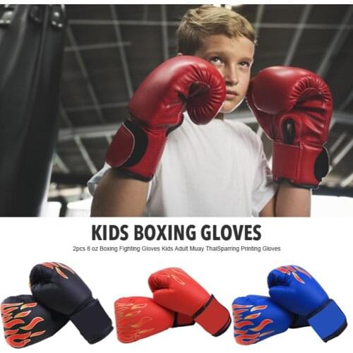 Kids Boxing Gloves Durable Kickboxing Muay Thai Mitts For Training Sports Support Dropshipping