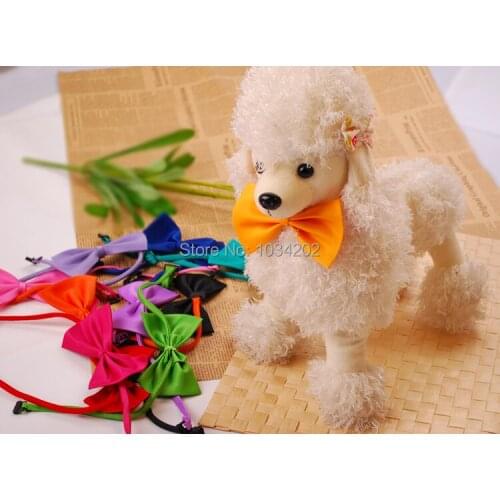 DHL Free shipping! 2000pcs lot Dog Neck Tie Dog Bow Tie Cat Tie Pet Grooming Supplies Pet Headdress Flower #001