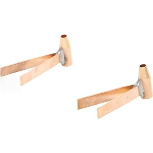 2pcs Propeller Flexible Shaft(Axle) Bracket Double Wing Arm Brass Supporter Simulation Spare Parts for RC 1:200 1:350 Model Boat