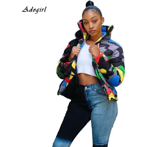 Camouflage Winter Jacket Women Fashion Turtleneck Women Down Jacket For Wome Sweater Man Parka Slim Couple Coat Plus Size 4XL