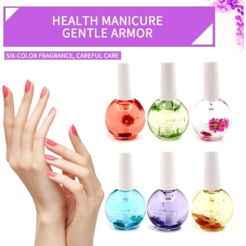 HOT 15ml Nail Nutrition Oil Flower Flavour Cuticle Oil Hydrating Nail Art Oil Pen Nail Treatment Oil Nail Polish Tool Nail Care