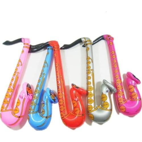Hot Selling 70cm Fun Inflatable Blow Up Rock&Roll Saxophone Disco Holiday Party Music Toy 8