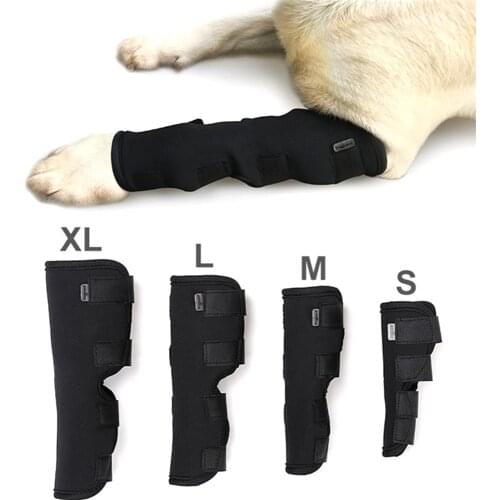 2pcs/set Pet Knee Pads Dog Support Brace Leg Hock Joint Wrap Breathable Injury Recover Legs Protector Paw Wraps