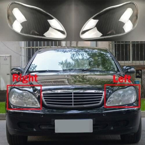 For Mercedes-Benz W220 S280 S320 S350 S500 S600 1998-2005 Car Headlight CoverHeadlamp Clear Lens Auto Head Light Shell Case