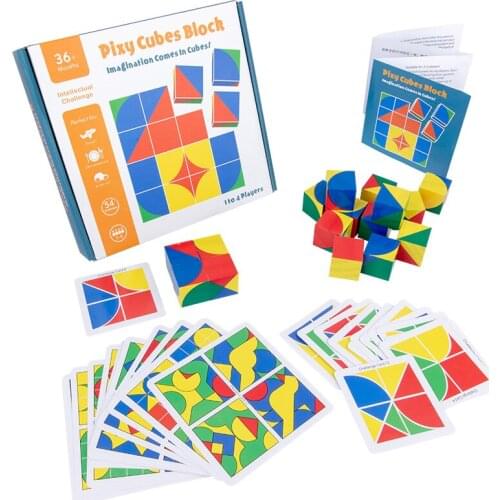 New wooden Jigsaw Puzzle Childrens Educational Toys Cube Space Think Building Blocks Educational Intelligence Development Gifts