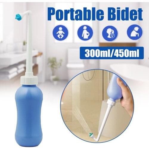 300/450ML Portable Bidet Travel Hand Held Bidet Sprayer Personal Cleaner Hygiene Bottle Spray Washing Household Nozzle Cleaning