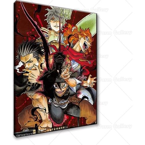 Japan Anime Manga Poster Black Clover Poster Anime Poster Wall Decoration boy room poster