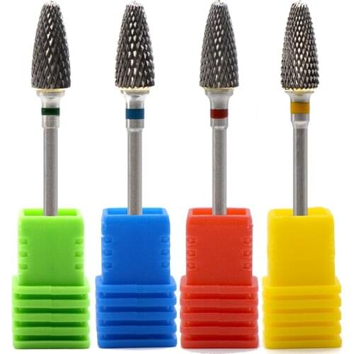 Pro Tungsten Carbide Nail Drill Bit Milling Cutter Electric Manicure Drill Machine Accessory Fastest Remove Acrylics or Gels