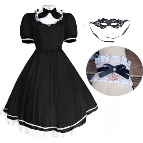 Medieval Elegant Maid Dress Cute Lolita Costumes Maid Princess Dresses Girl Woman Amine Cosplay Costume Halloween Party Clothes