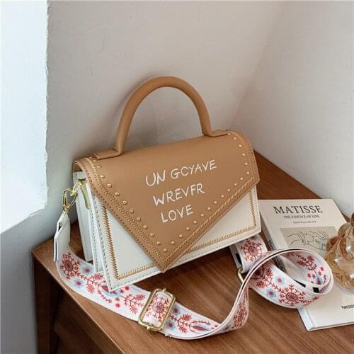 Wriufred Textured small bag female bag luxury brand fashion one-shoulder handbag women messenger printed letter crossbody bag